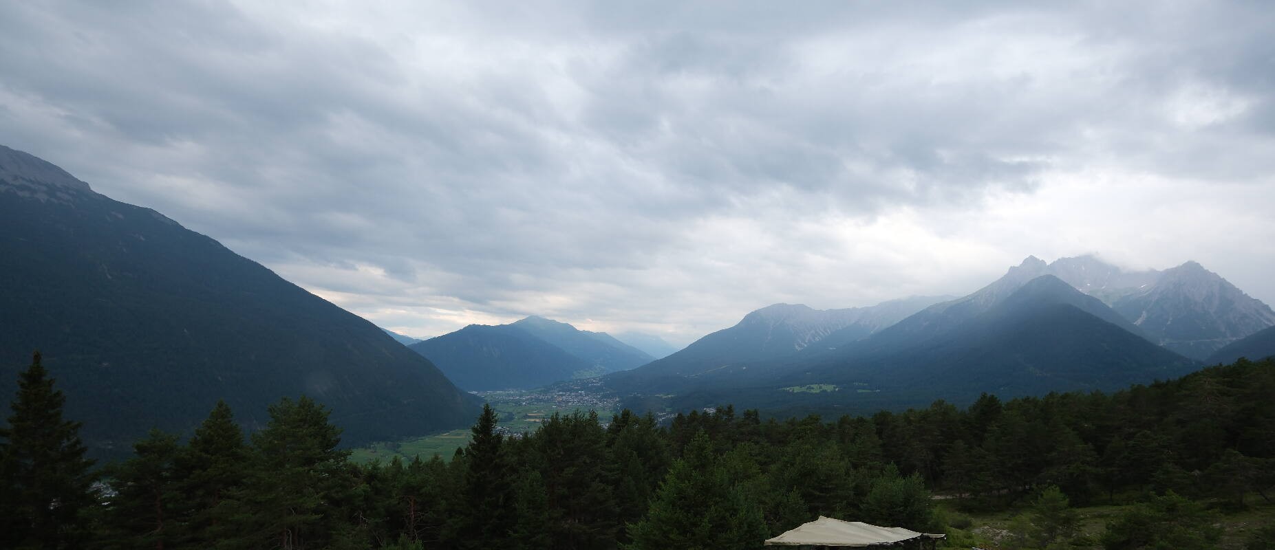 Archiv Foto Webcam Tarrenz - Blick vom Kappakreuz auf Imst