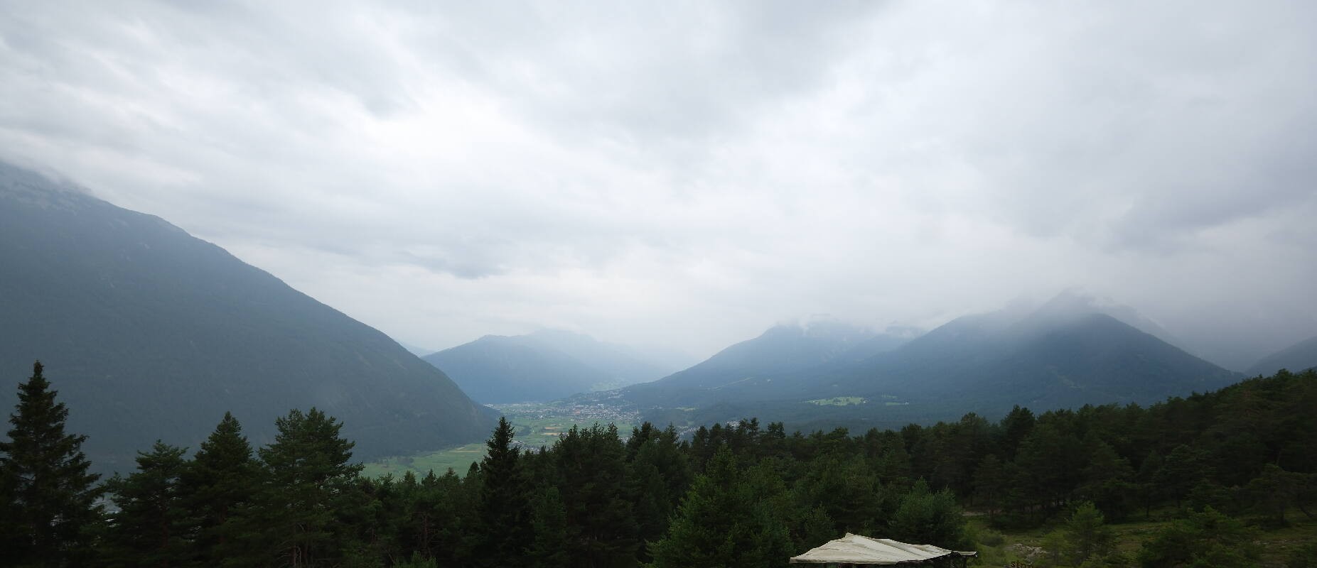 Archiv Foto Webcam Tarrenz - Blick vom Kappakreuz auf Imst