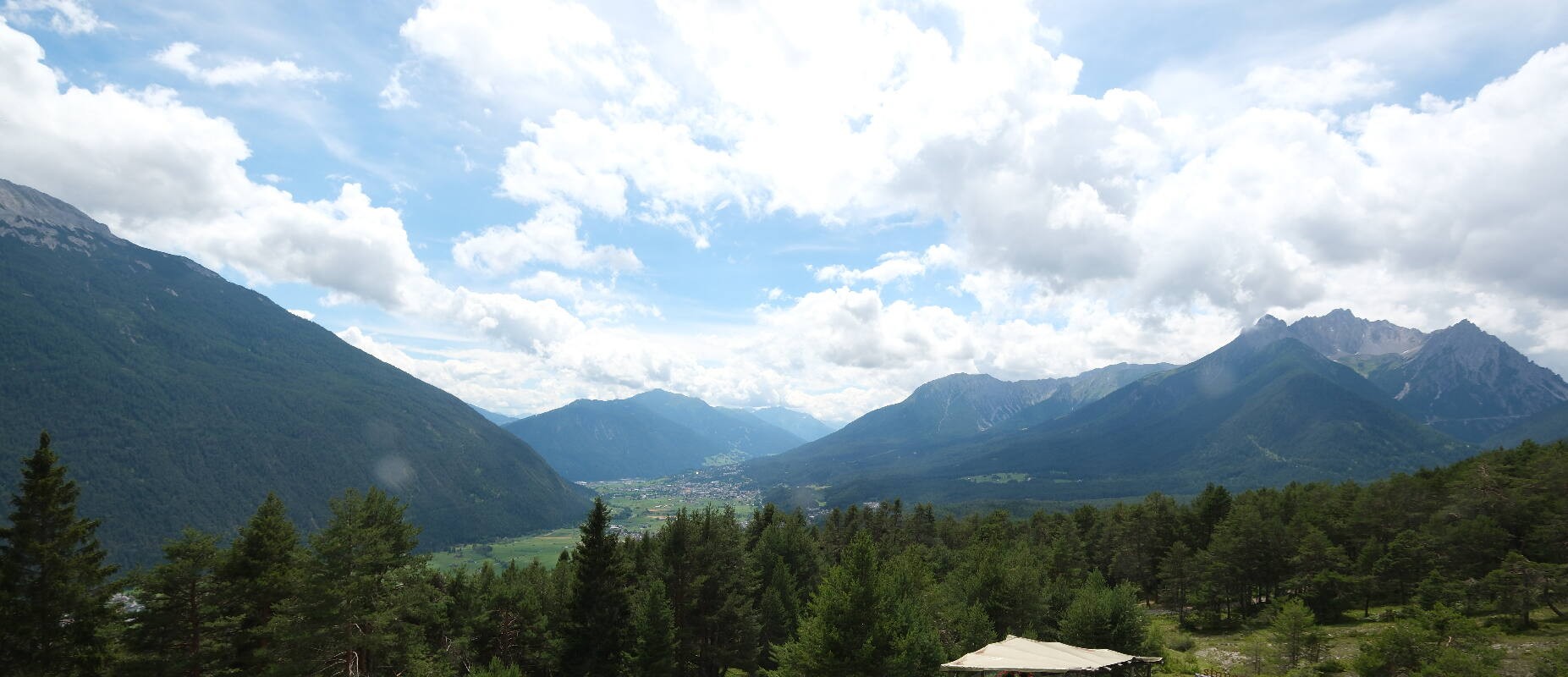 Archiv Foto Webcam Tarrenz - Blick vom Kappakreuz auf Imst