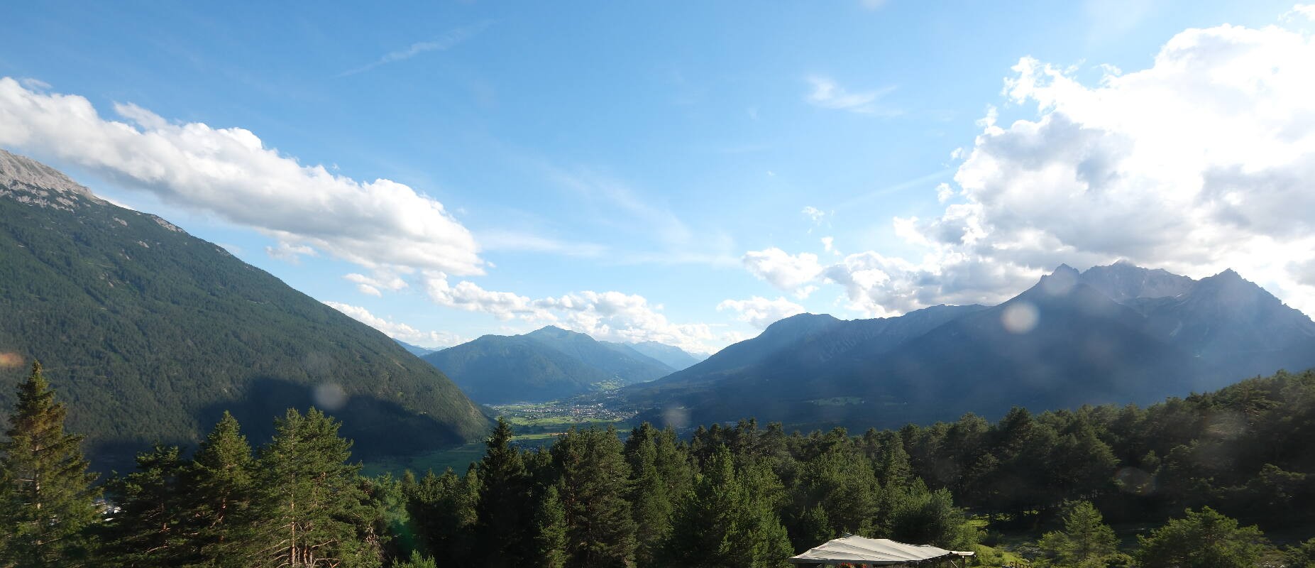 Archiv Foto Webcam Tarrenz - Blick vom Kappakreuz auf Imst