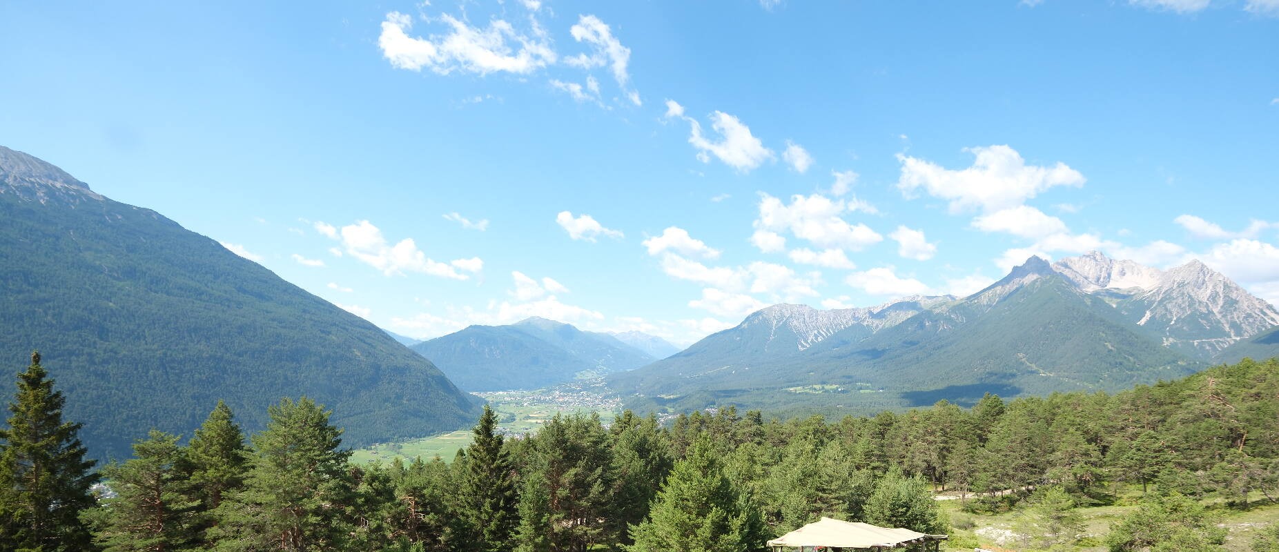 Archiv Foto Webcam Tarrenz - Blick vom Kappakreuz auf Imst