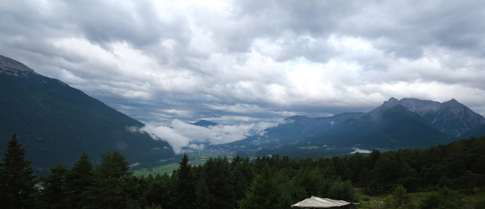 Archiv Foto Webcam Tarrenz - Blick vom Kappakreuz auf Imst