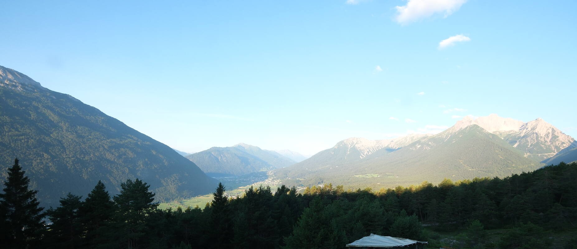 Archiv Foto Webcam Tarrenz - Blick vom Kappakreuz auf Imst