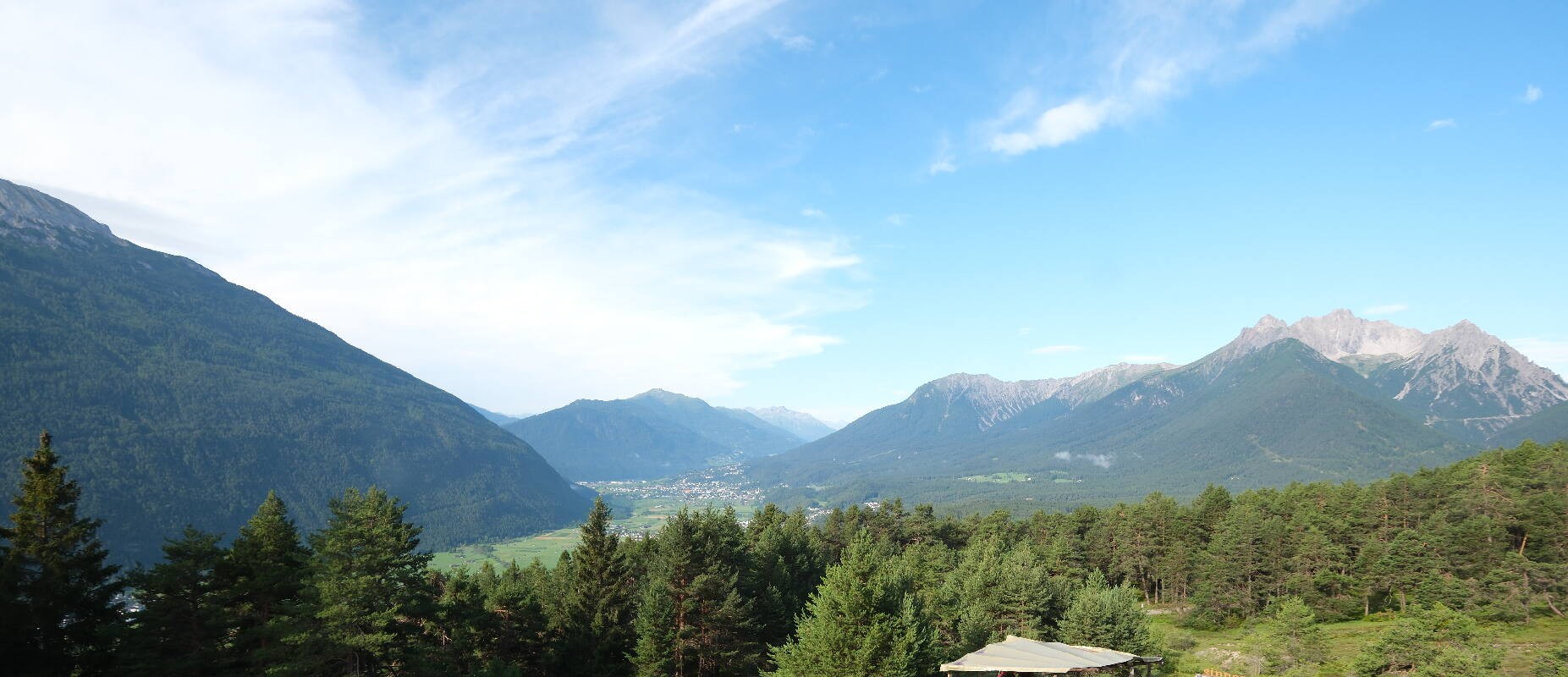 Archiv Foto Webcam Tarrenz - Blick vom Kappakreuz auf Imst