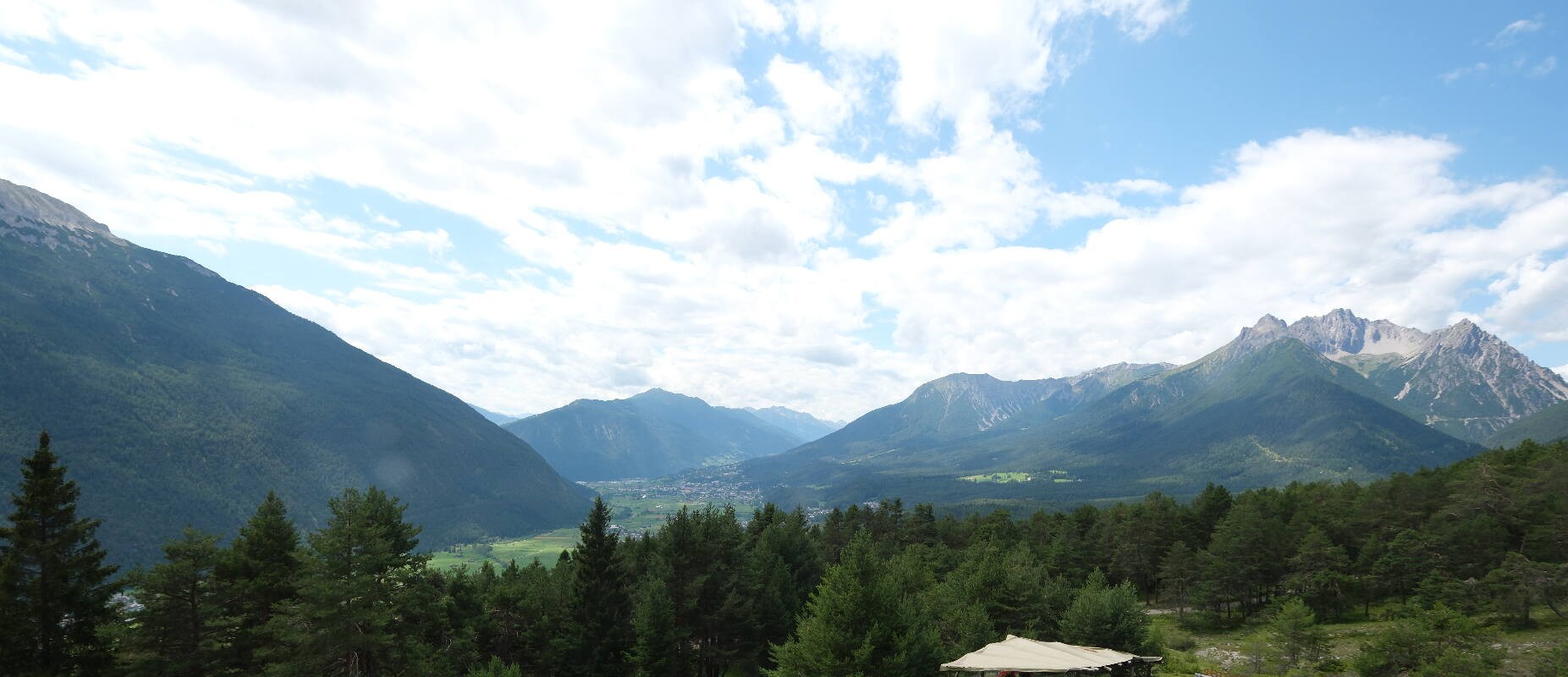 Archiv Foto Webcam Tarrenz - Blick vom Kappakreuz auf Imst