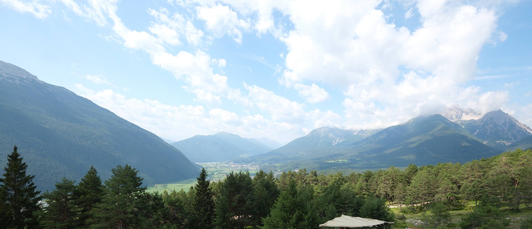 Archiv Foto Webcam Tarrenz - Blick vom Kappakreuz auf Imst