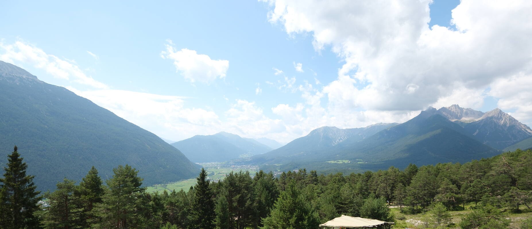 Archiv Foto Webcam Tarrenz - Blick vom Kappakreuz auf Imst