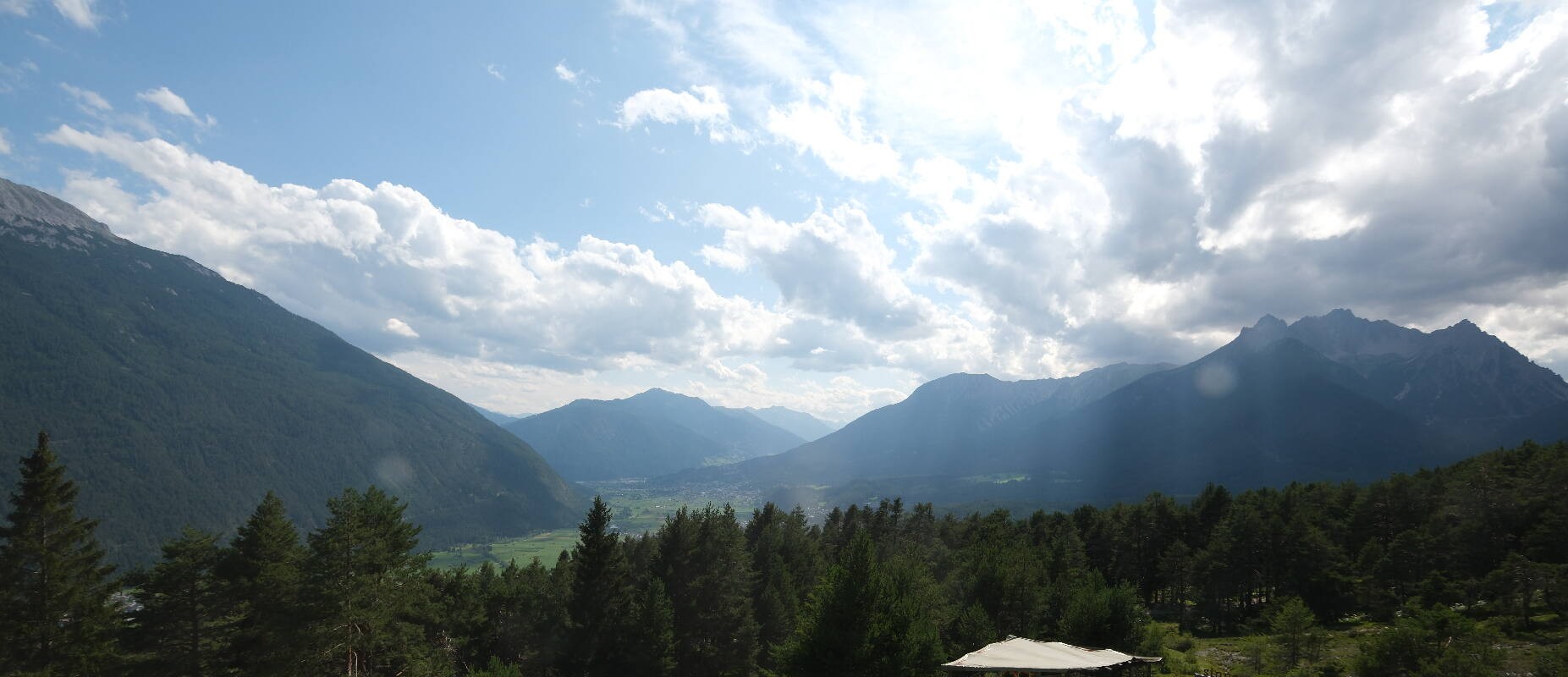 Archiv Foto Webcam Tarrenz - Blick vom Kappakreuz auf Imst
