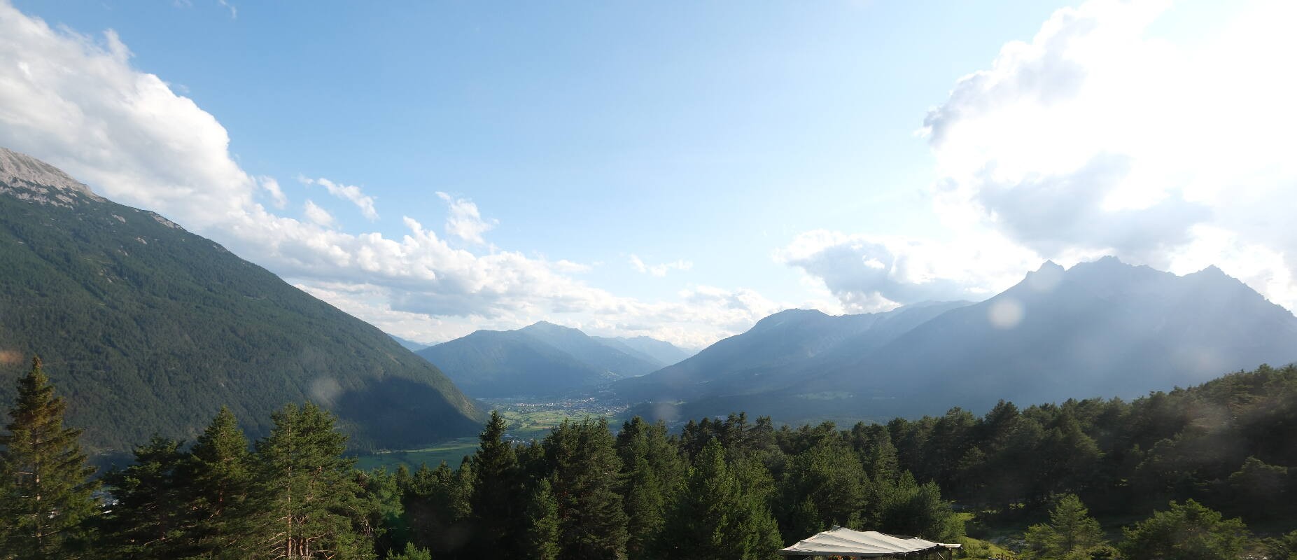 Archiv Foto Webcam Tarrenz - Blick vom Kappakreuz auf Imst