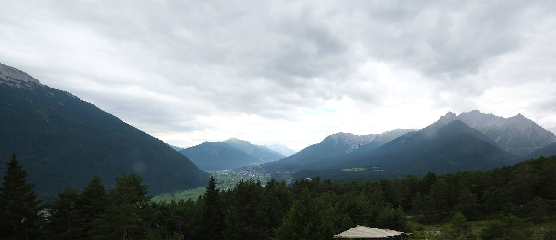 Archiv Foto Webcam Tarrenz - Blick vom Kappakreuz auf Imst