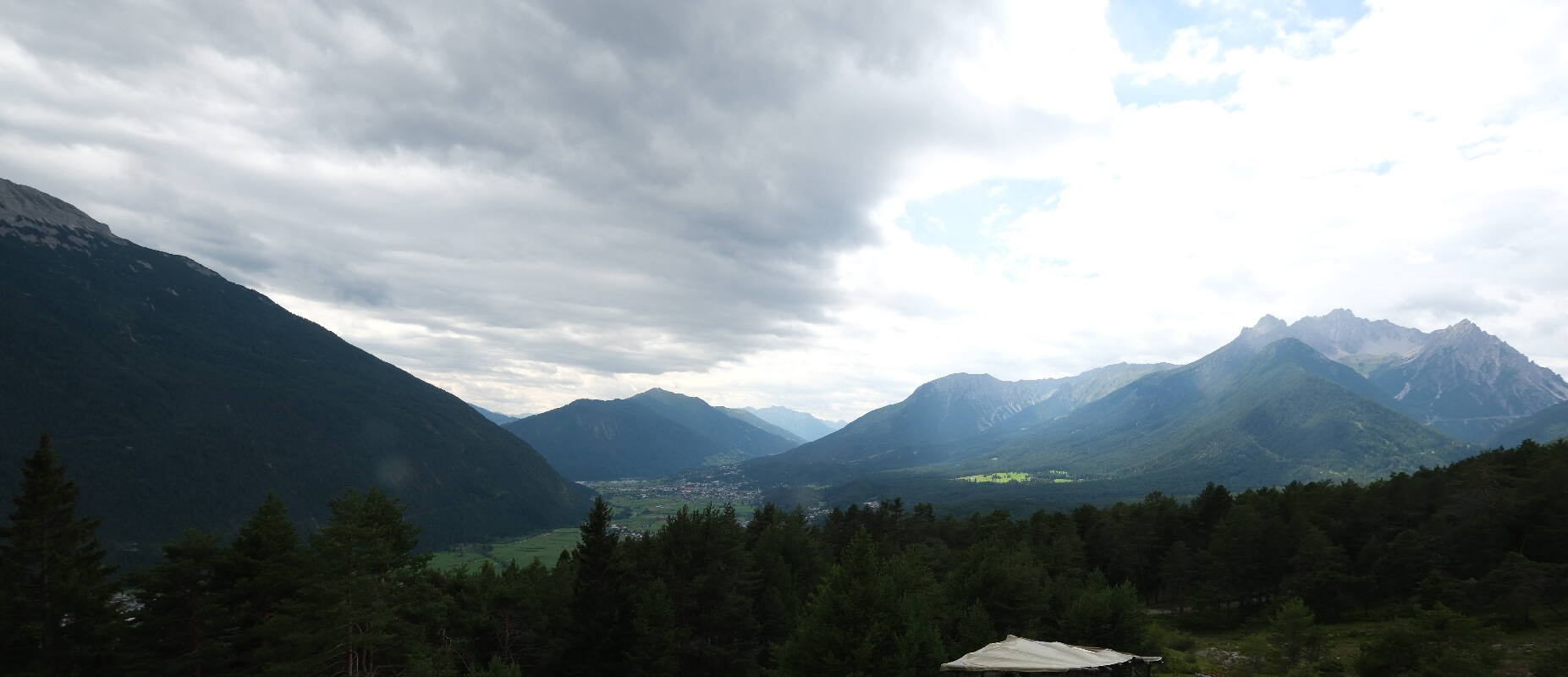 Archiv Foto Webcam Tarrenz - Blick vom Kappakreuz auf Imst