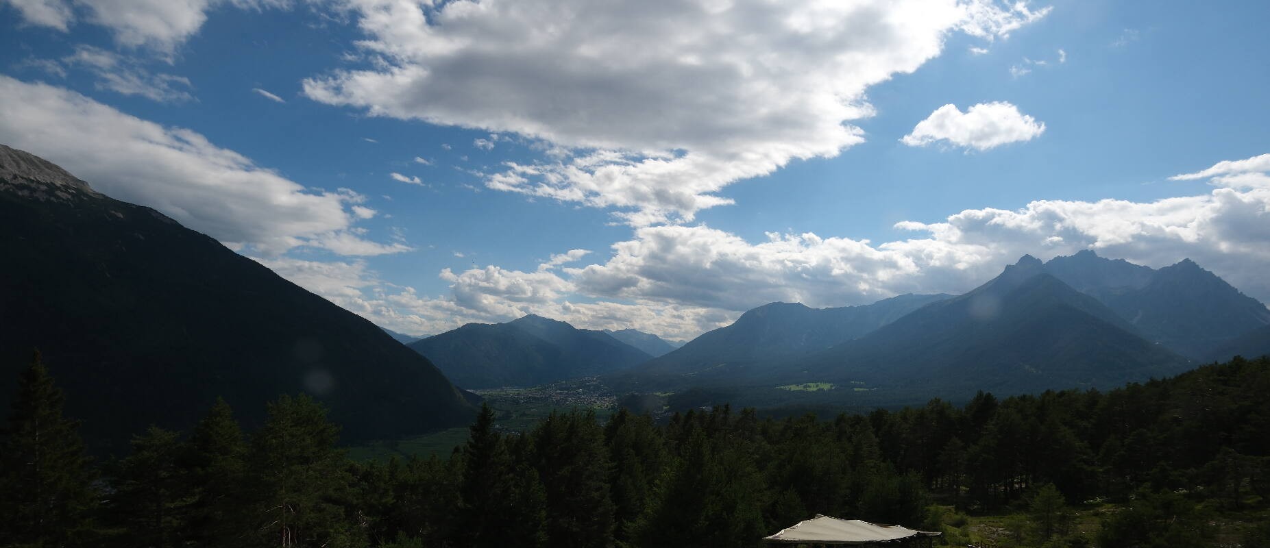 Archiv Foto Webcam Tarrenz - Blick vom Kappakreuz auf Imst