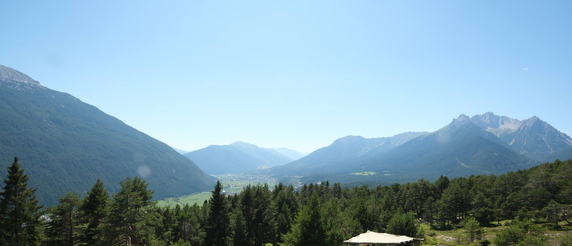 Archiv Foto Webcam Tarrenz - Blick vom Kappakreuz auf Imst