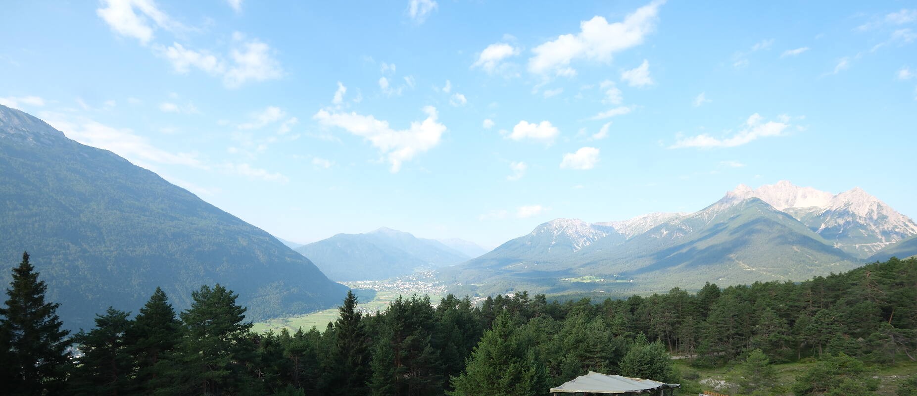 Archiv Foto Webcam Tarrenz - Blick vom Kappakreuz auf Imst