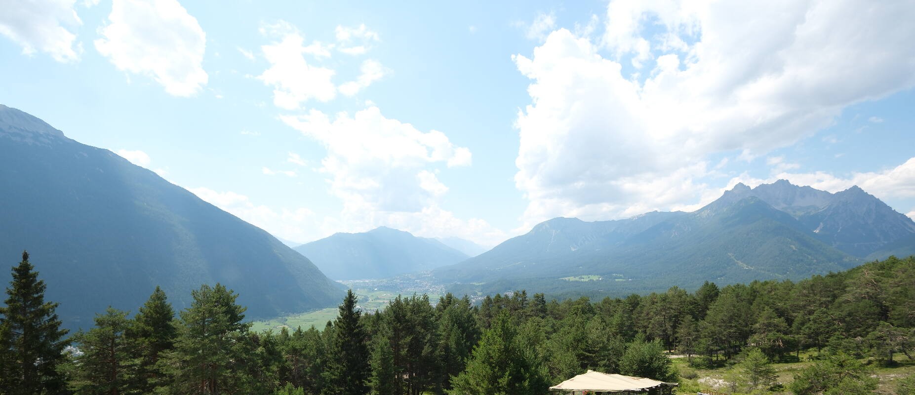 Archiv Foto Webcam Tarrenz - Blick vom Kappakreuz auf Imst