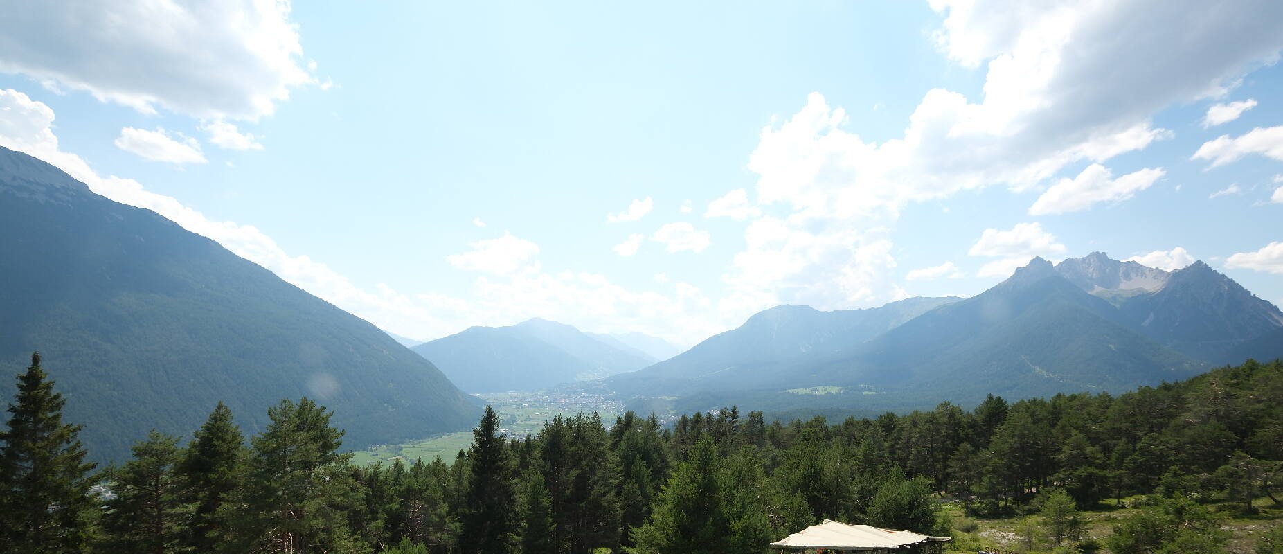 Archiv Foto Webcam Tarrenz - Blick vom Kappakreuz auf Imst
