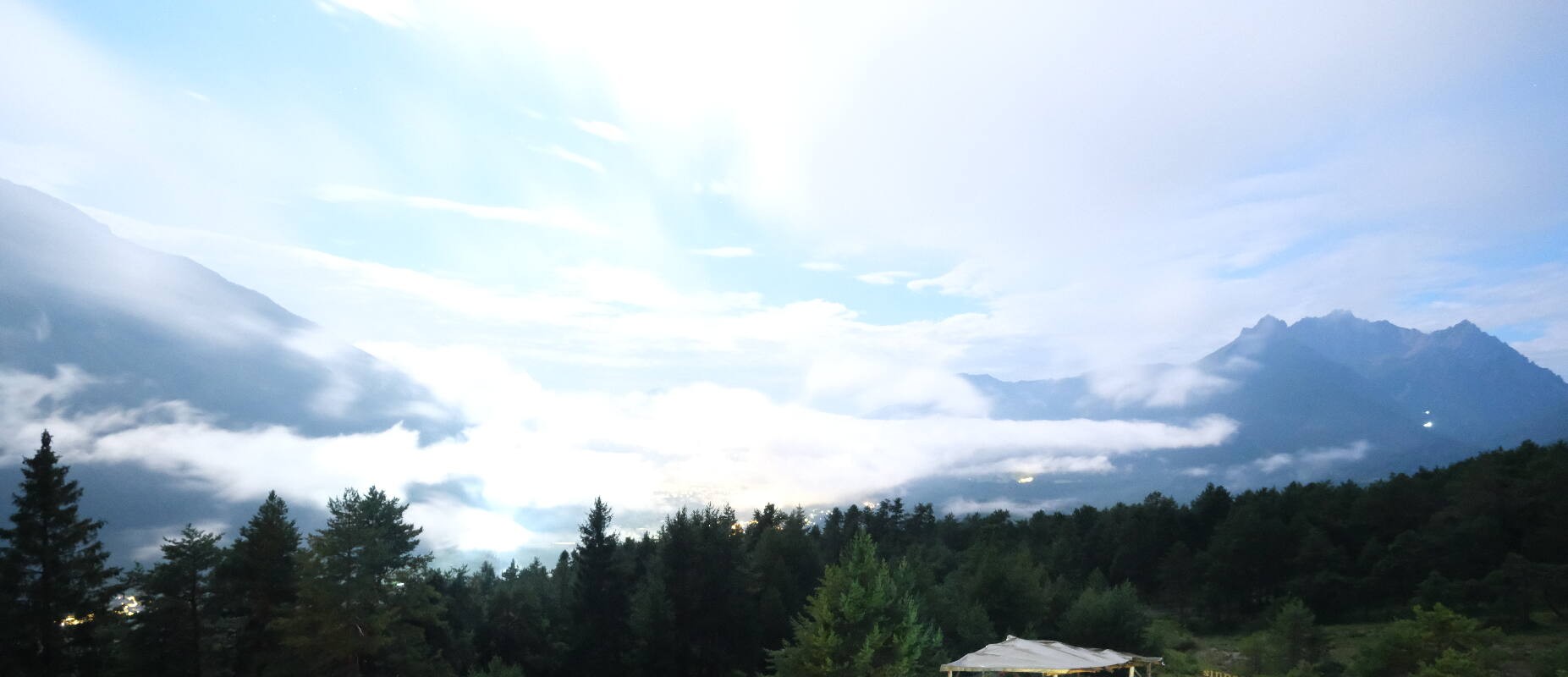 Archiv Foto Webcam Tarrenz - Blick vom Kappakreuz auf Imst