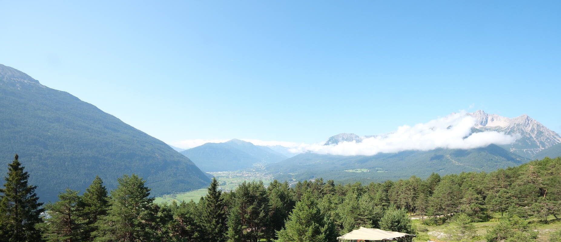 Archiv Foto Webcam Tarrenz - Blick vom Kappakreuz auf Imst