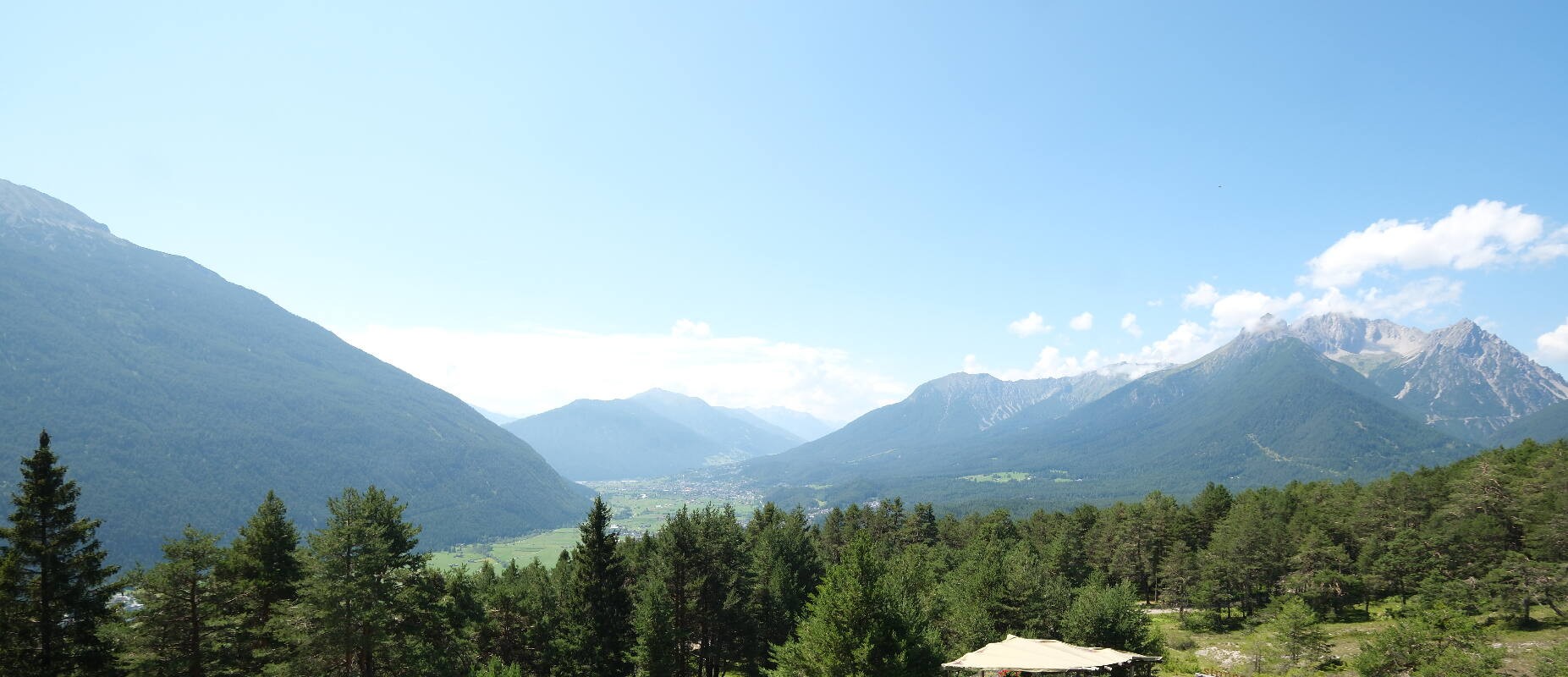 Archiv Foto Webcam Tarrenz - Blick vom Kappakreuz auf Imst