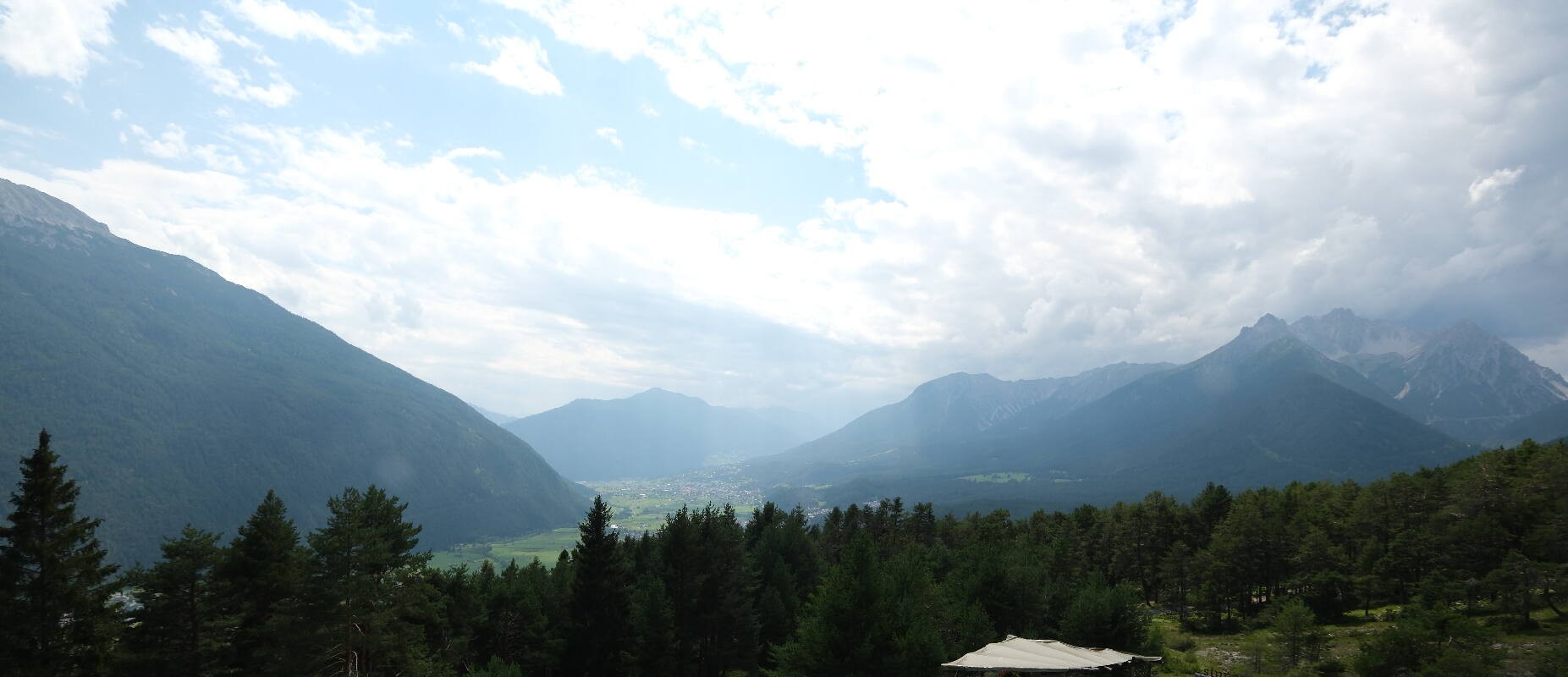 Archiv Foto Webcam Tarrenz - Blick vom Kappakreuz auf Imst