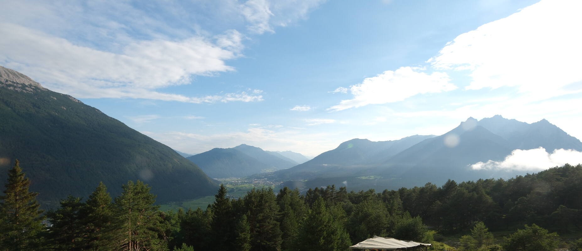 Archiv Foto Webcam Tarrenz - Blick vom Kappakreuz auf Imst