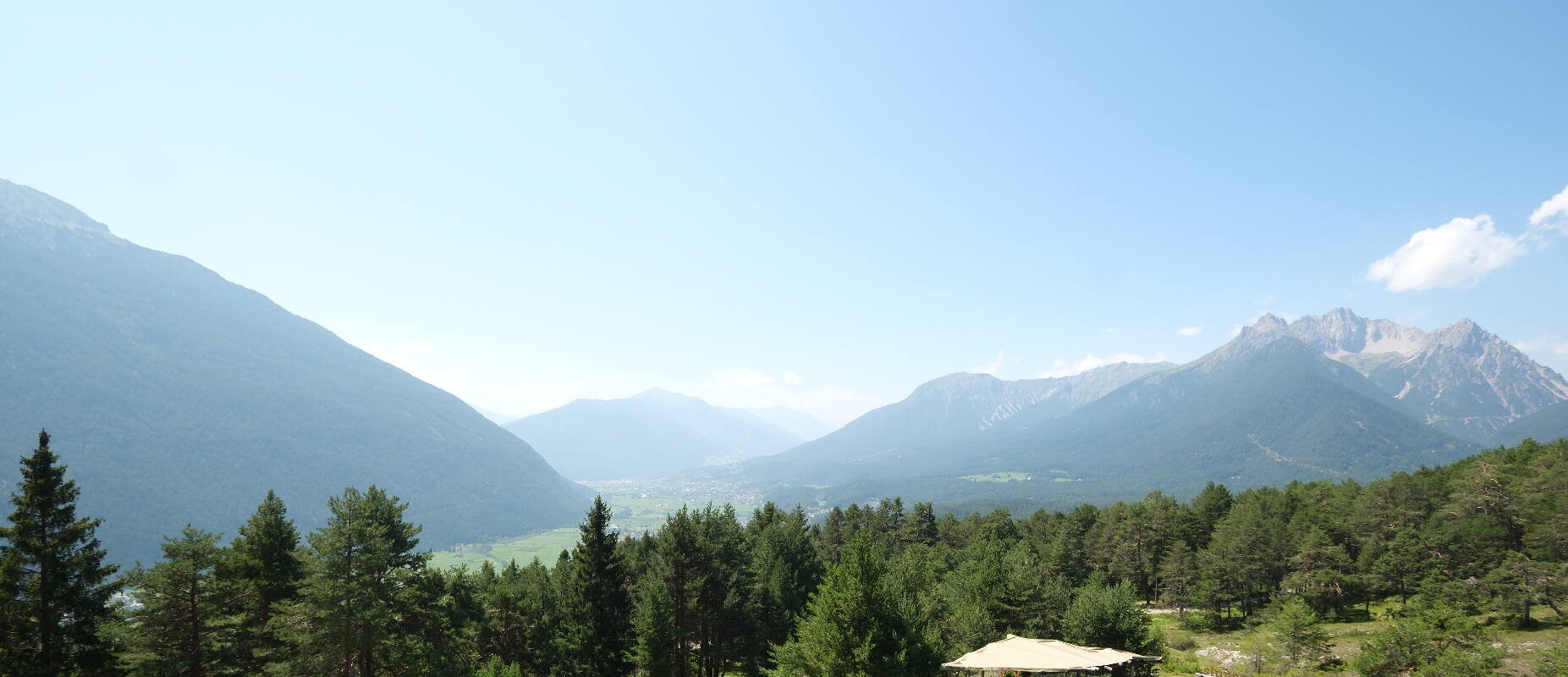 Archiv Foto Webcam Tarrenz - Blick vom Kappakreuz auf Imst