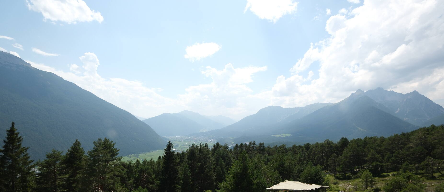 Archiv Foto Webcam Tarrenz - Blick vom Kappakreuz auf Imst