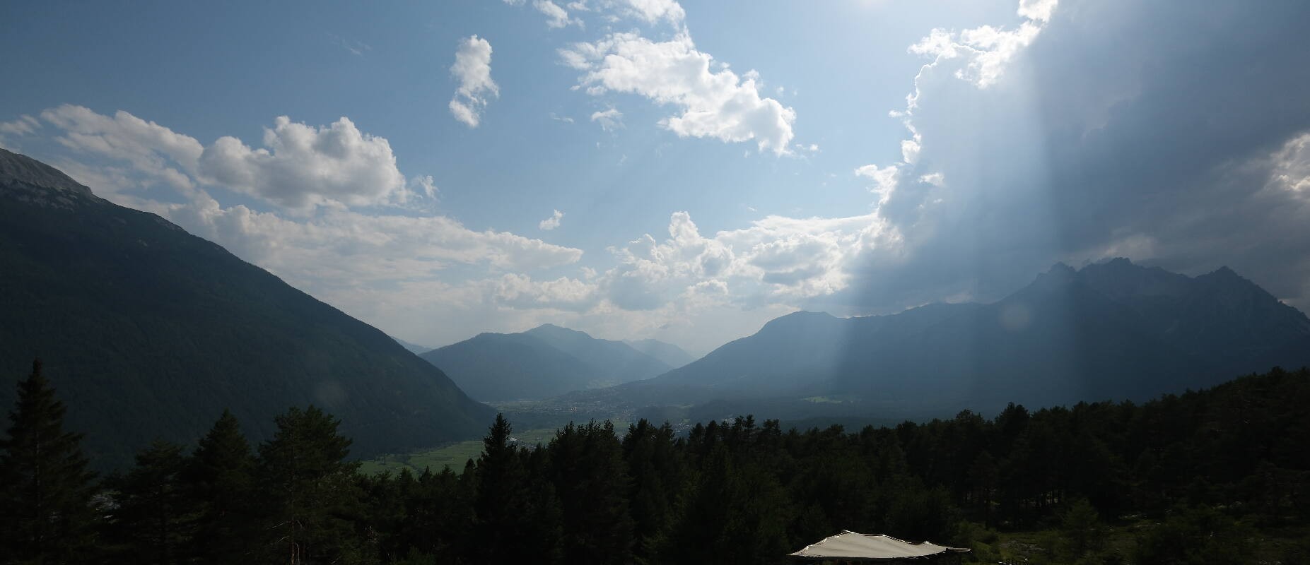 Archiv Foto Webcam Tarrenz - Blick vom Kappakreuz auf Imst