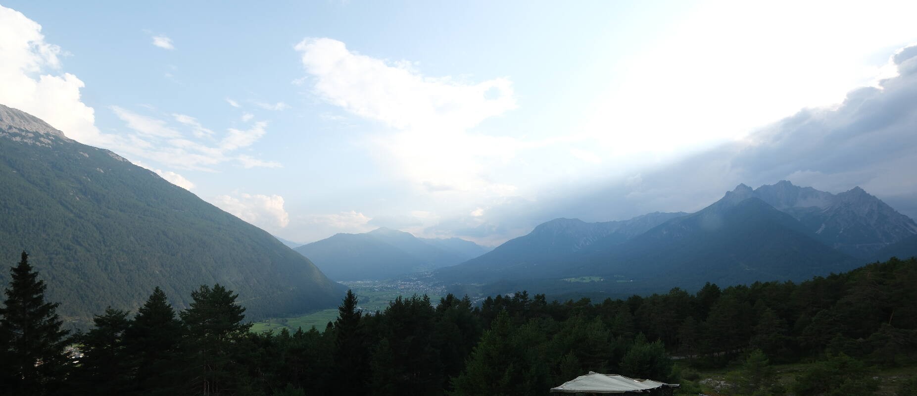 Archiv Foto Webcam Tarrenz - Blick vom Kappakreuz auf Imst