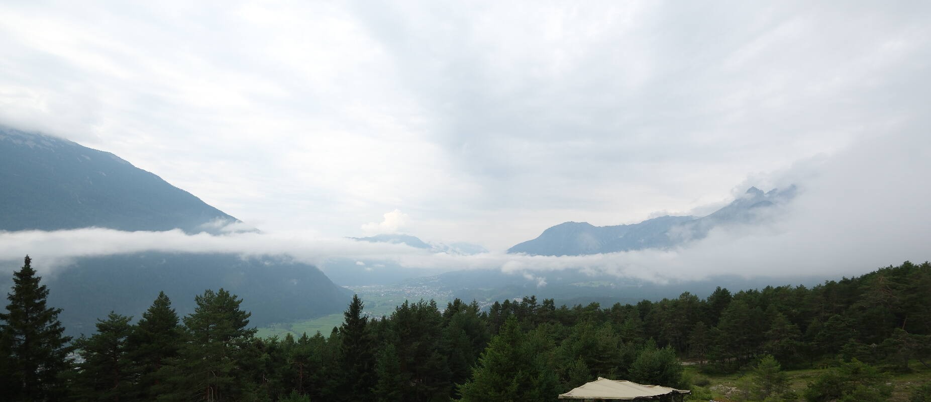 Archiv Foto Webcam Tarrenz - Blick vom Kappakreuz auf Imst