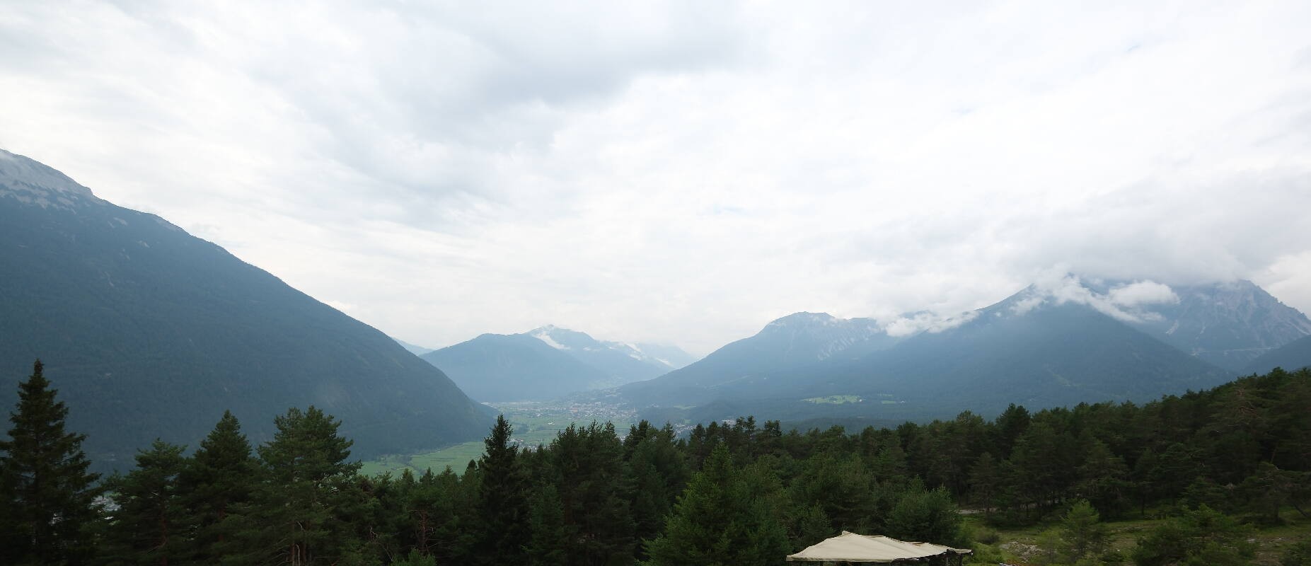 Archiv Foto Webcam Tarrenz - Blick vom Kappakreuz auf Imst