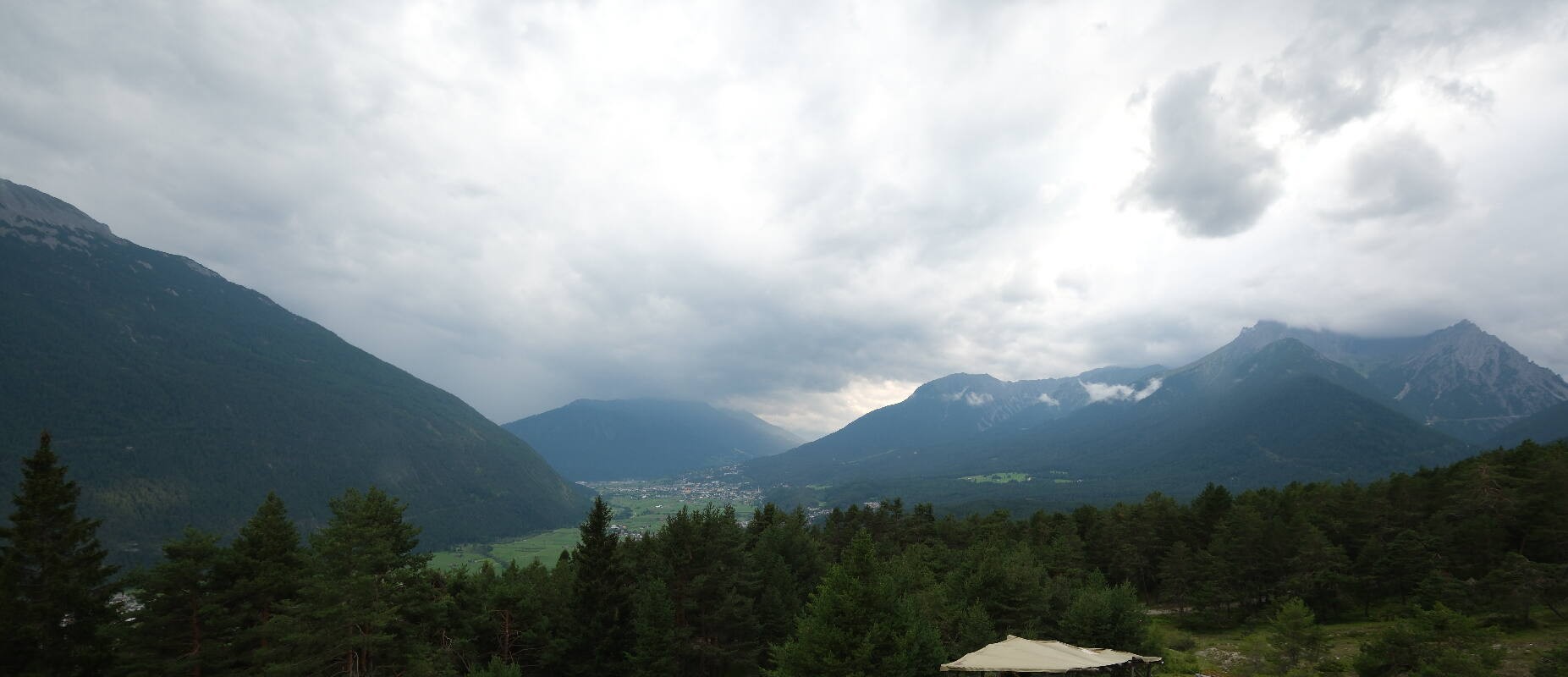 Archiv Foto Webcam Tarrenz - Blick vom Kappakreuz auf Imst