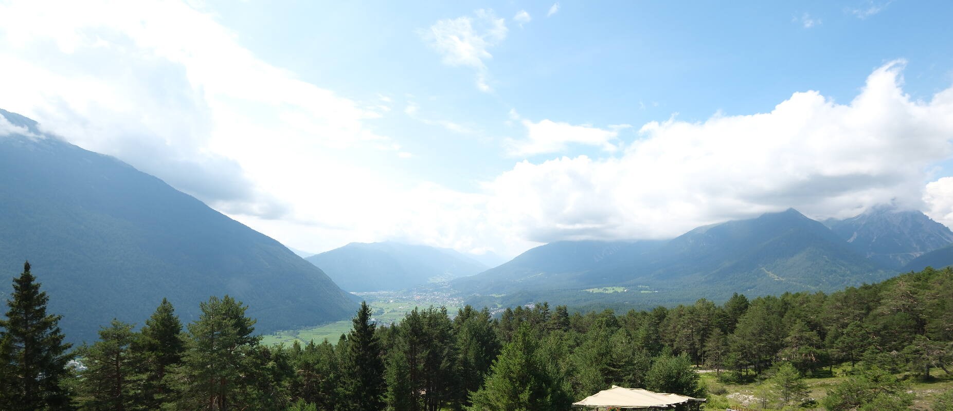 Archiv Foto Webcam Tarrenz - Blick vom Kappakreuz auf Imst