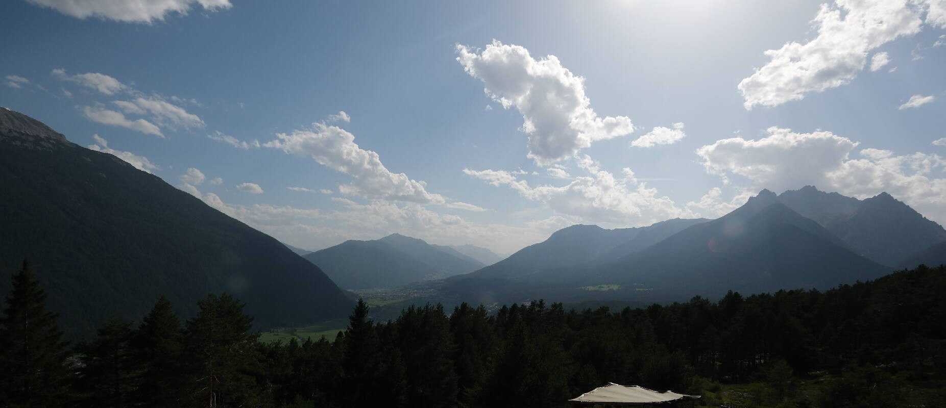 Archiv Foto Webcam Tarrenz - Blick vom Kappakreuz auf Imst