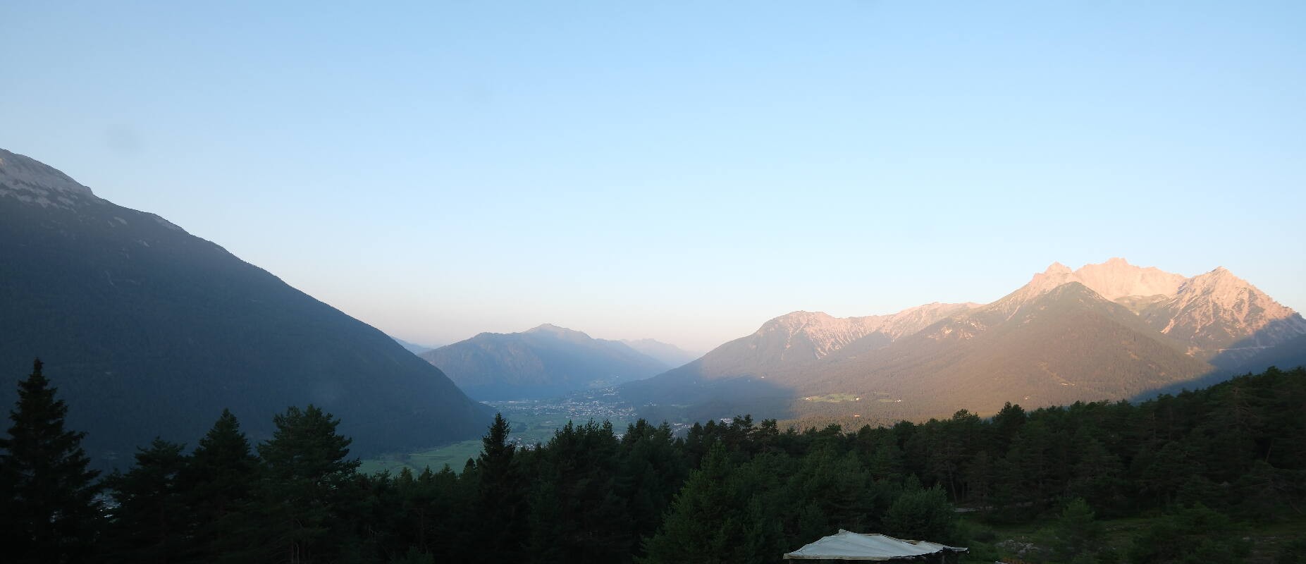 Archiv Foto Webcam Tarrenz - Blick vom Kappakreuz auf Imst