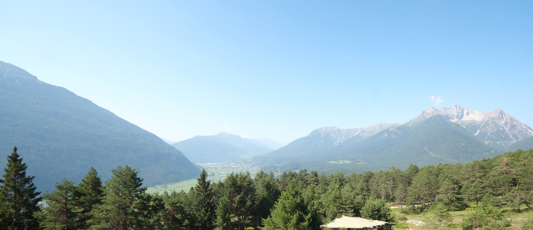Archiv Foto Webcam Tarrenz - Blick vom Kappakreuz auf Imst