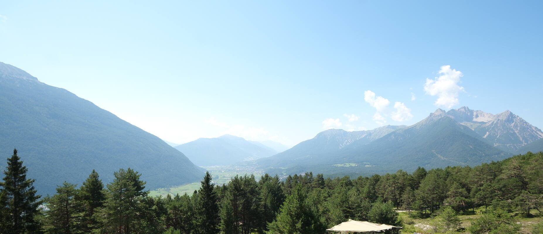 Archiv Foto Webcam Tarrenz - Blick vom Kappakreuz auf Imst