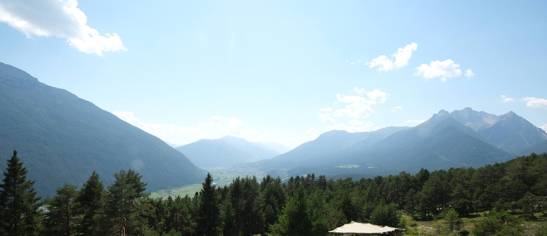 Archiv Foto Webcam Tarrenz - Blick vom Kappakreuz auf Imst