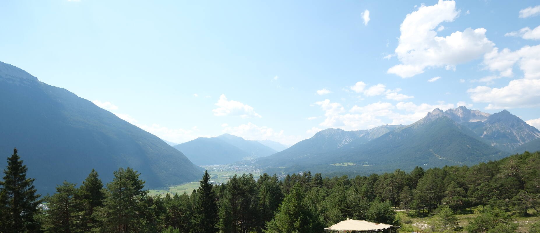 Archiv Foto Webcam Tarrenz - Blick vom Kappakreuz auf Imst