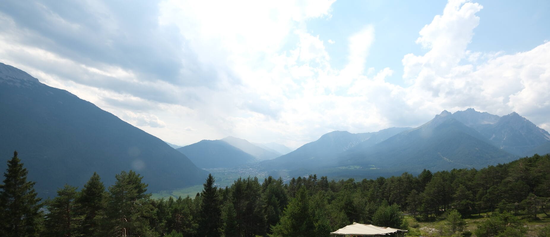 Archiv Foto Webcam Tarrenz - Blick vom Kappakreuz auf Imst