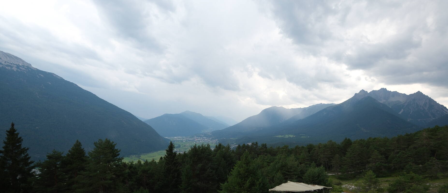 Archiv Foto Webcam Tarrenz - Blick vom Kappakreuz auf Imst