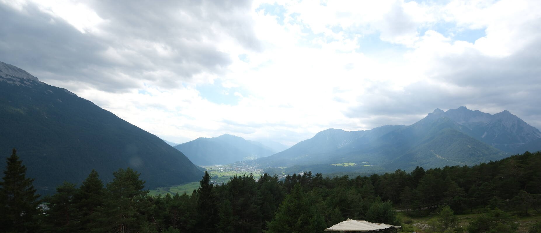 Archiv Foto Webcam Tarrenz - Blick vom Kappakreuz auf Imst