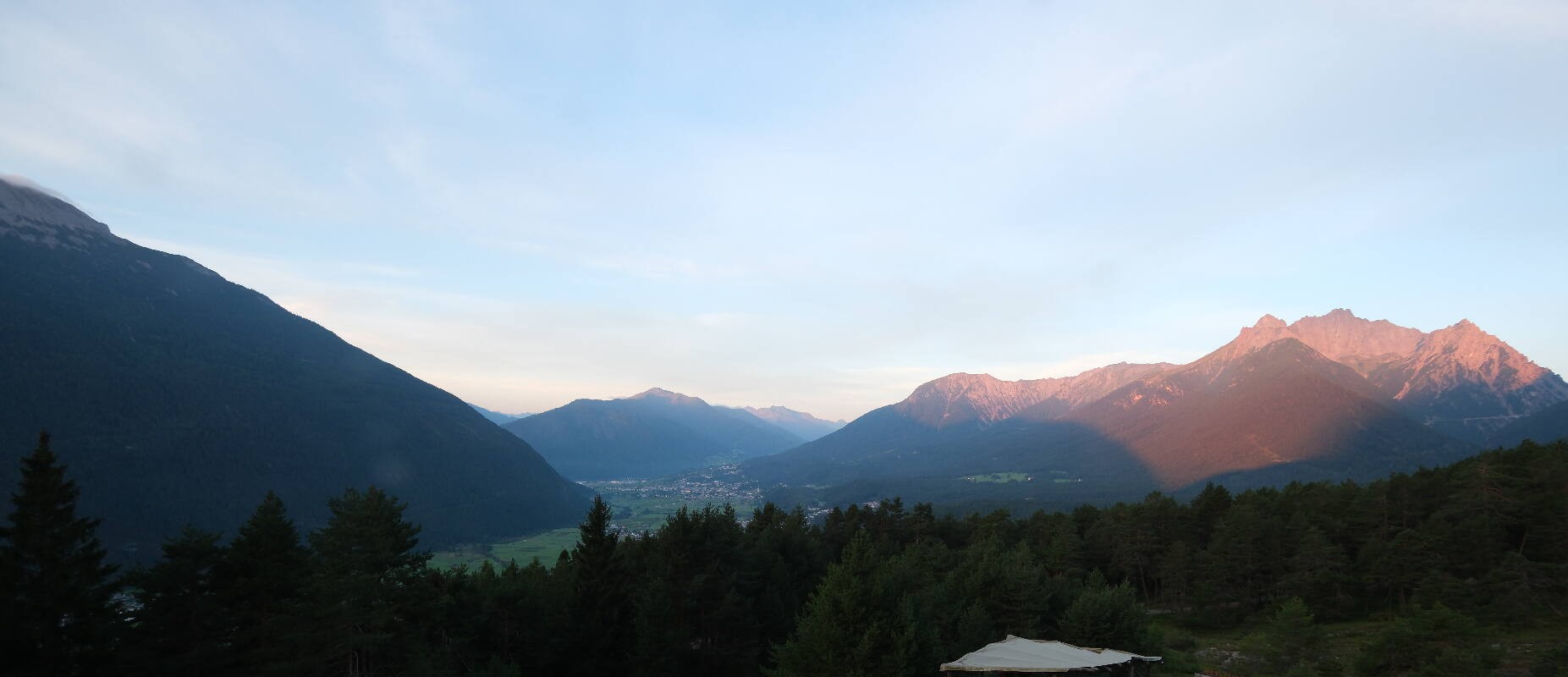 Archiv Foto Webcam Tarrenz - Blick vom Kappakreuz auf Imst