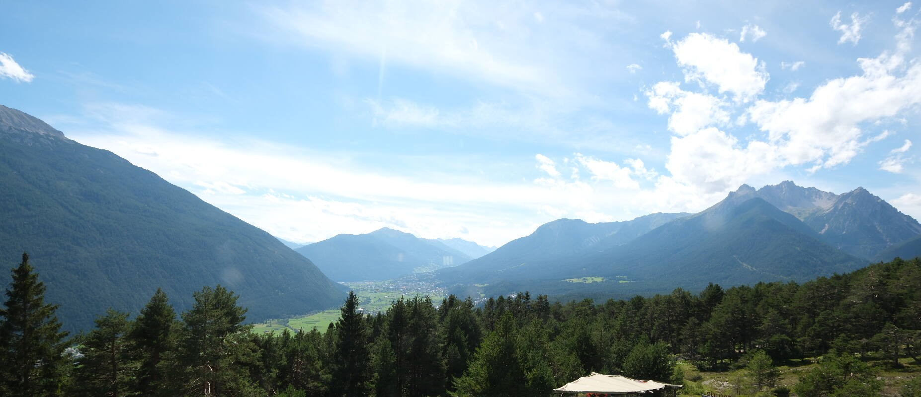 Archived image Webcam Tarrenz - View from Kappakreuz to Imst