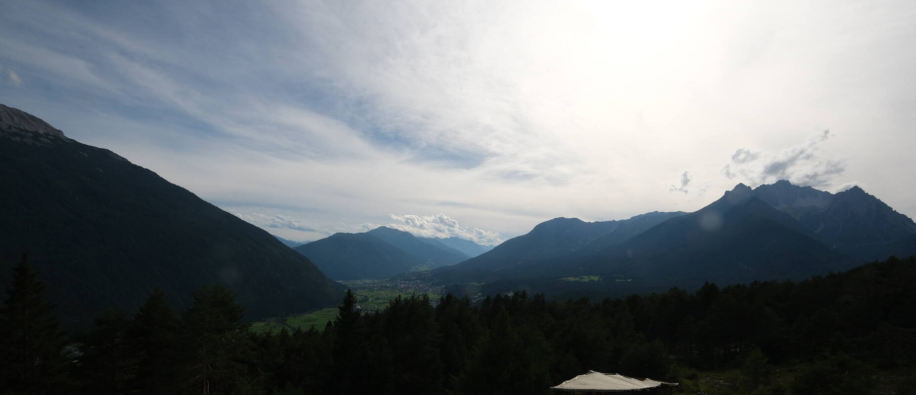 Archived image Webcam Tarrenz - View from Kappakreuz to Imst