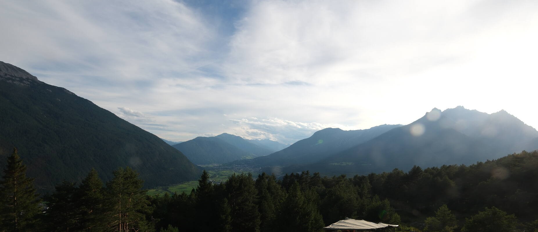 Archived image Webcam Tarrenz - View from Kappakreuz to Imst