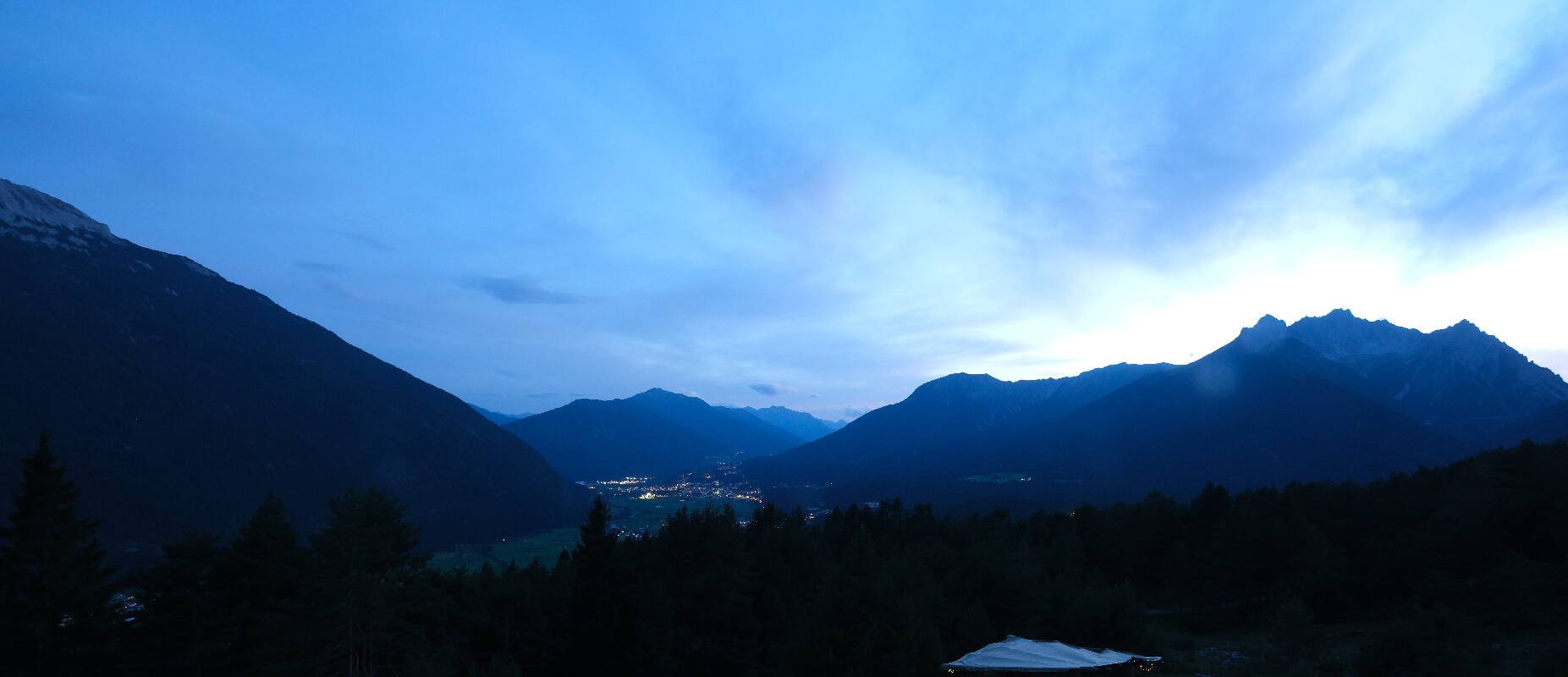 Archived image Webcam Tarrenz - View from Kappakreuz to Imst
