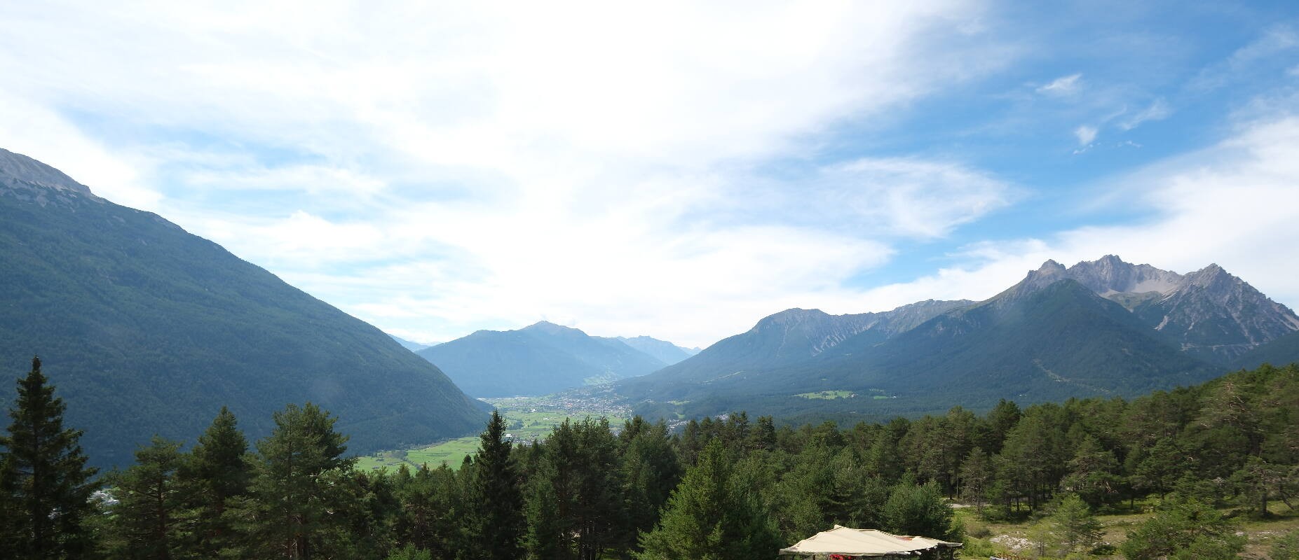 Archiv Foto Webcam Tarrenz - Blick vom Kappakreuz auf Imst