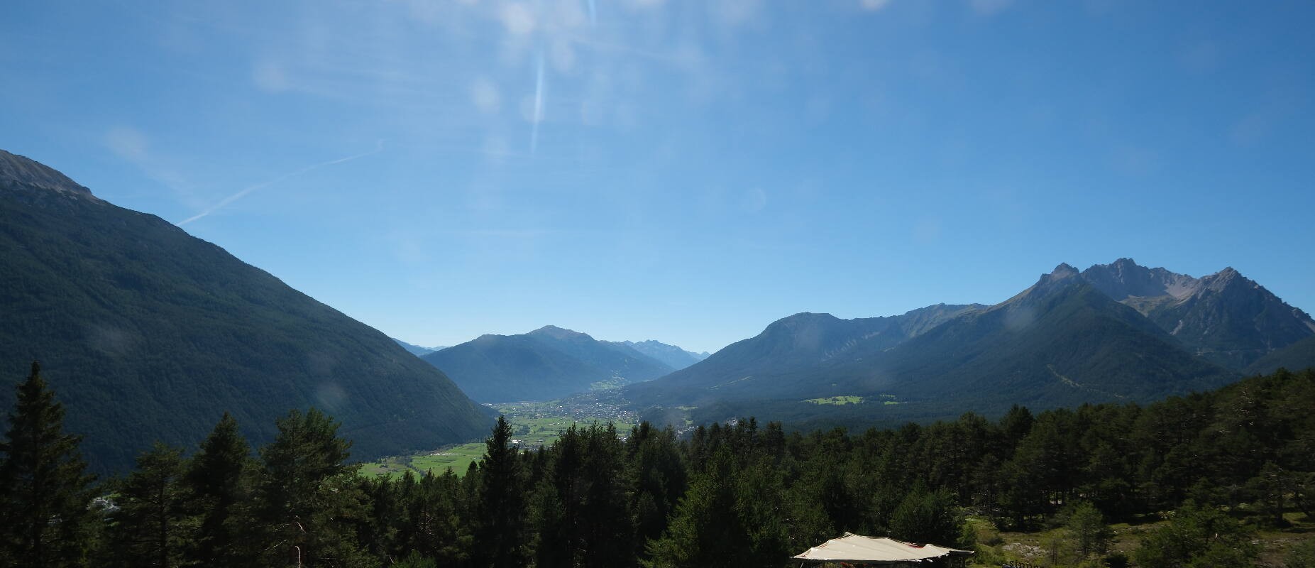 Archiv Foto Webcam Tarrenz - Blick vom Kappakreuz auf Imst