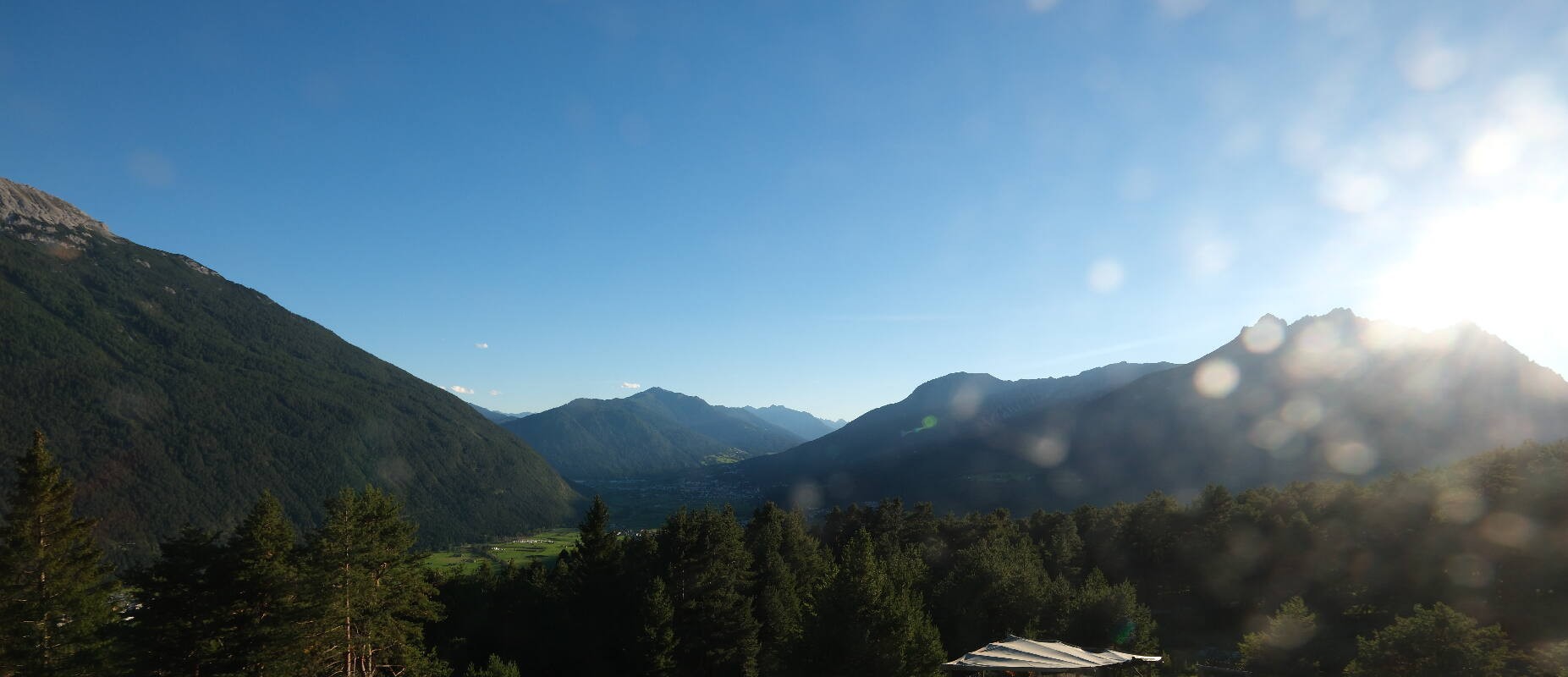 Archiv Foto Webcam Tarrenz - Blick vom Kappakreuz auf Imst